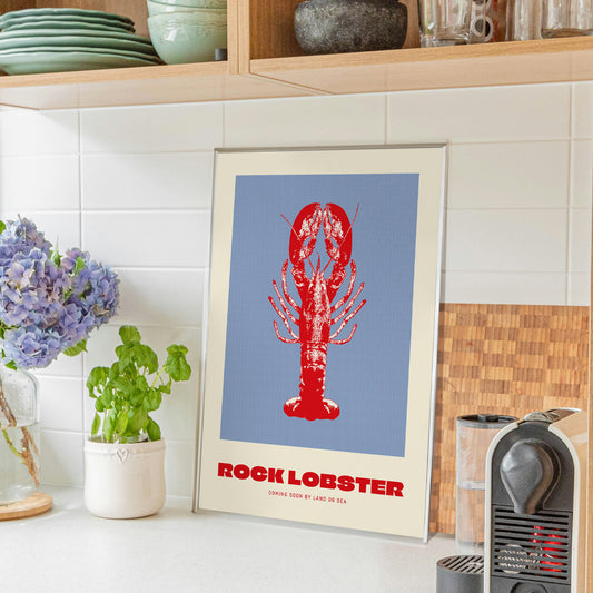 Póster Rock Lobster – Lámina Marítima de Cocina