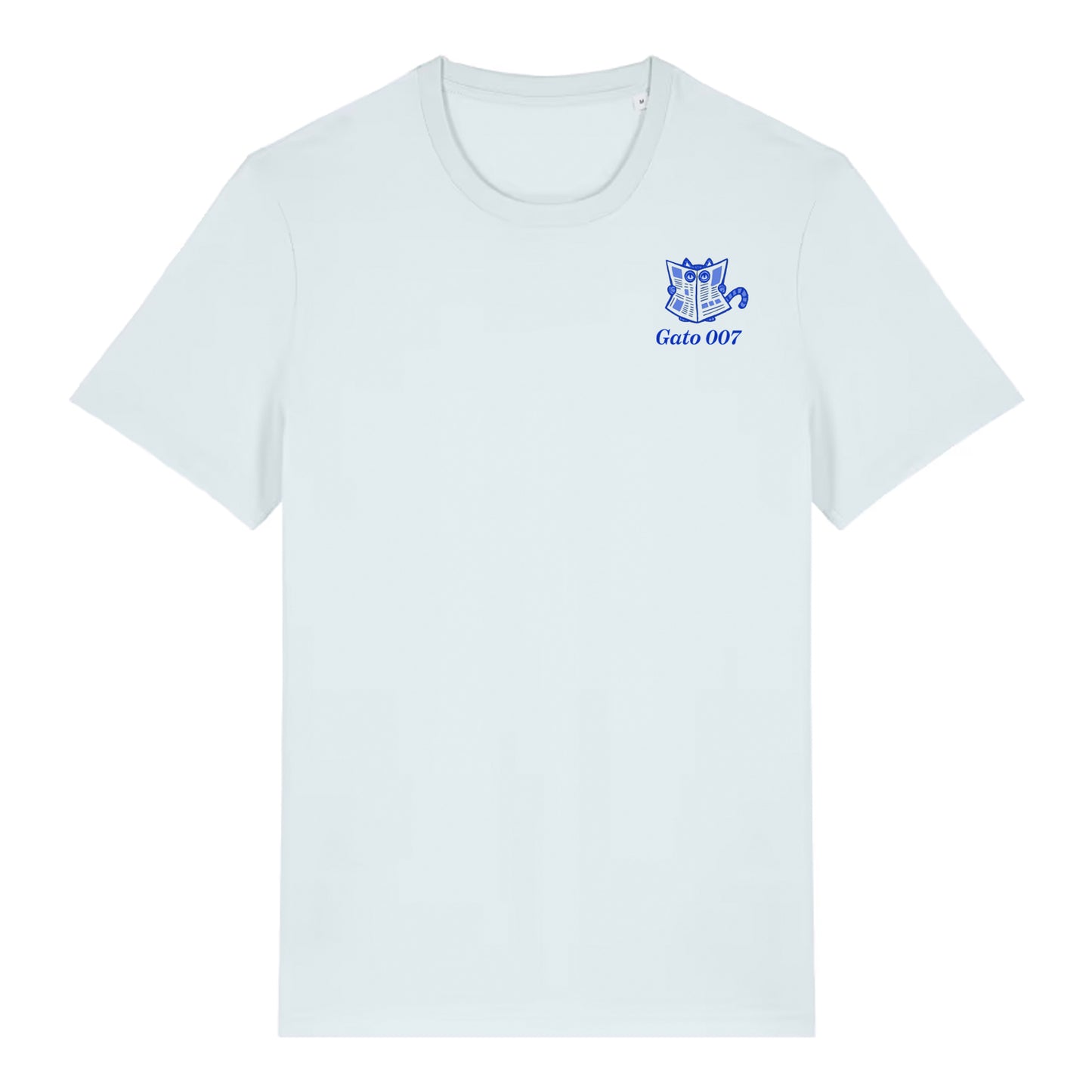 Camiseta Quiosco con Gato Espía Azul