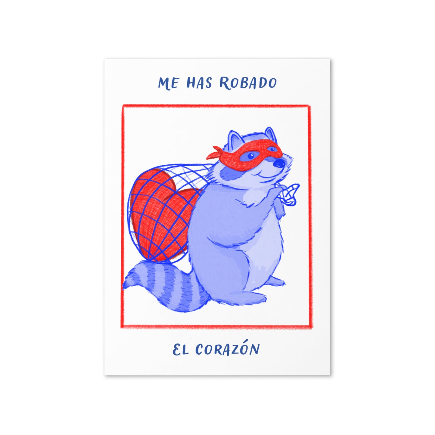 Tarjeta de amor ladrón de corazón