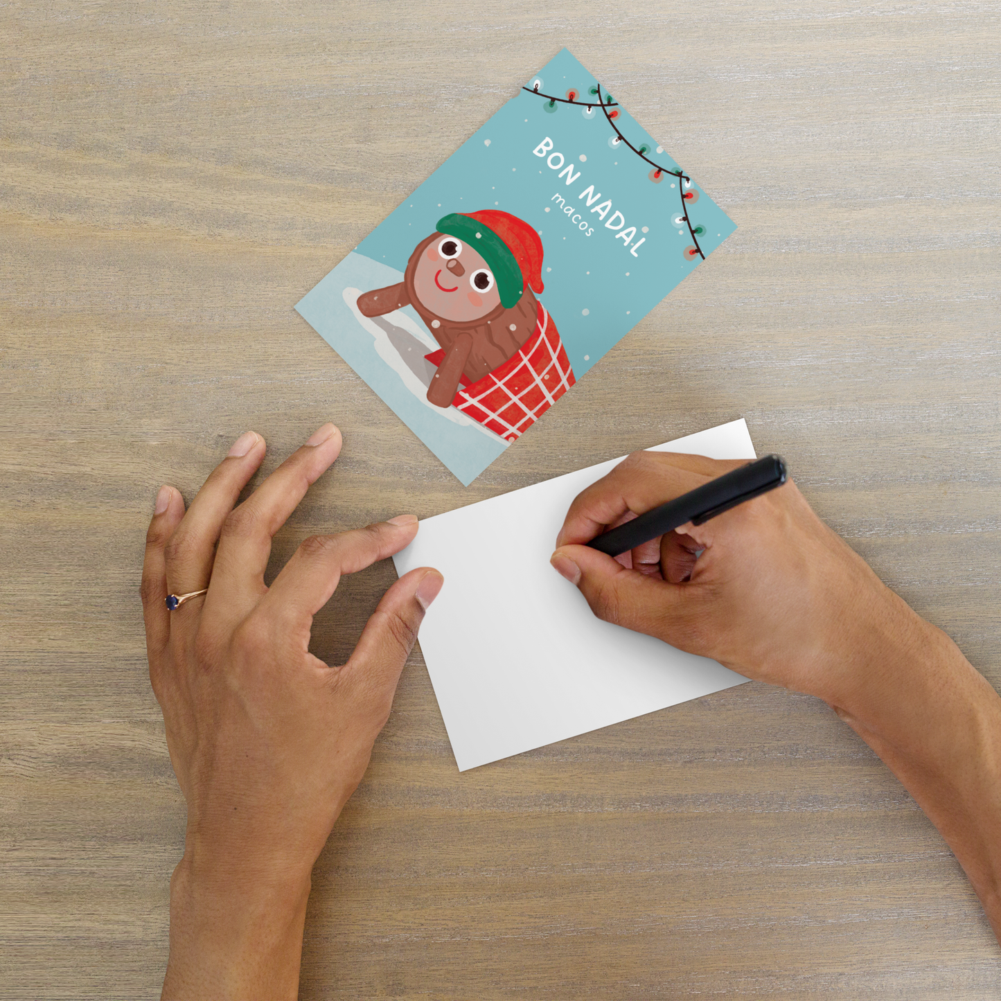 Postal Navidad Tió de Nadal