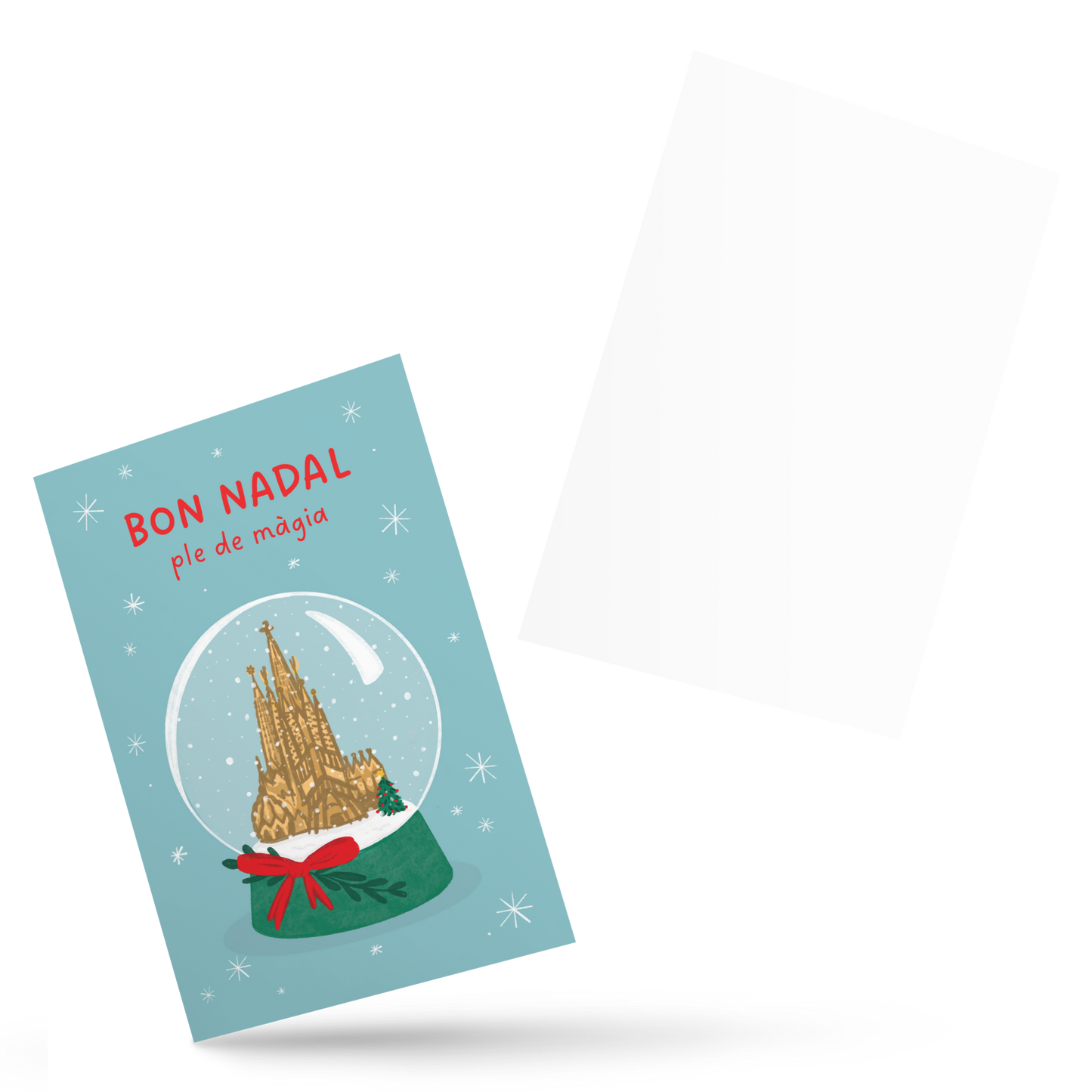 Postal Navidad Barcelona Sagrada Familia