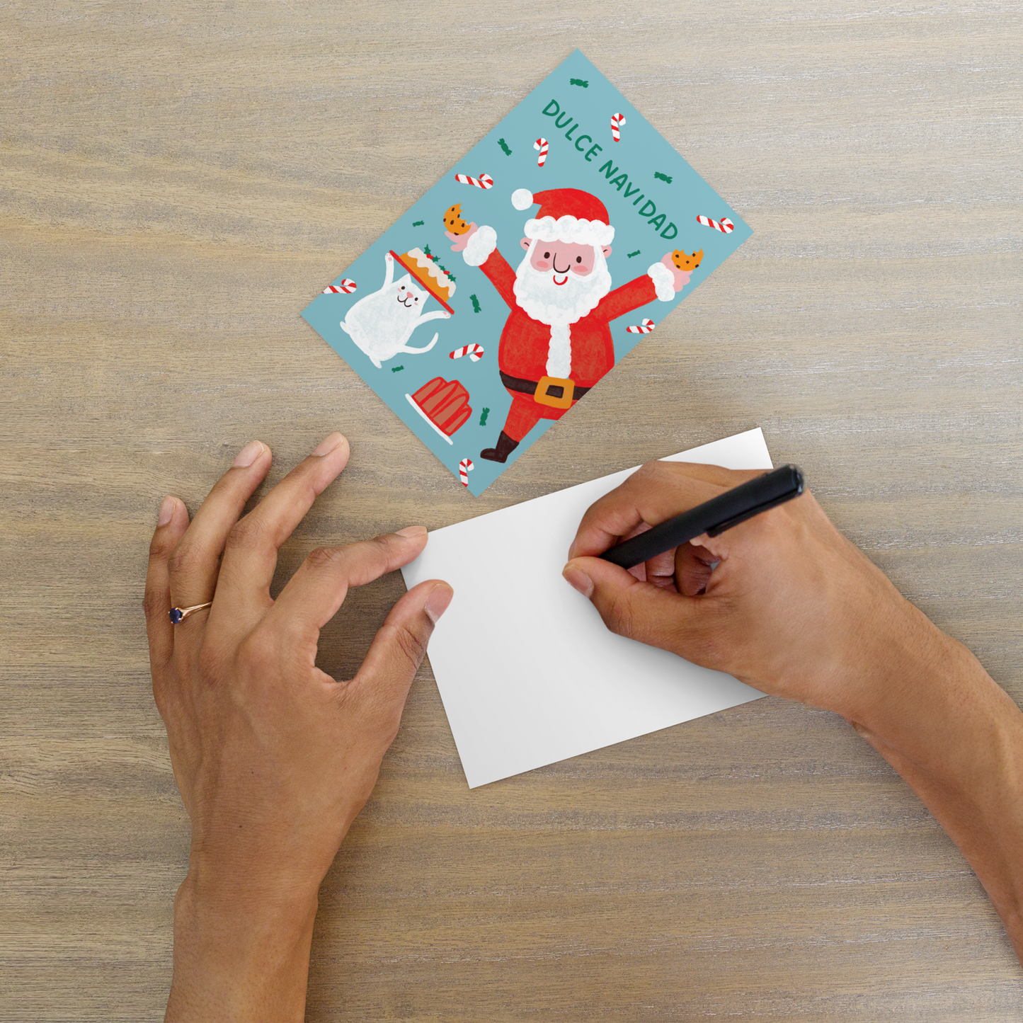 Postal Navidad Papa Noel