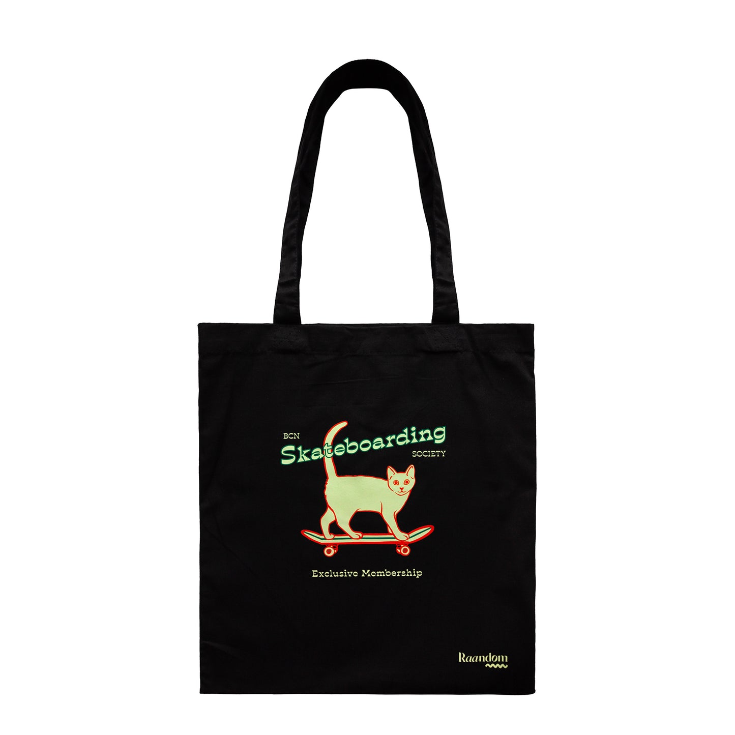 Tote Bag Skateboarding Cat