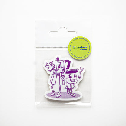 Pegatina Café y Taza
