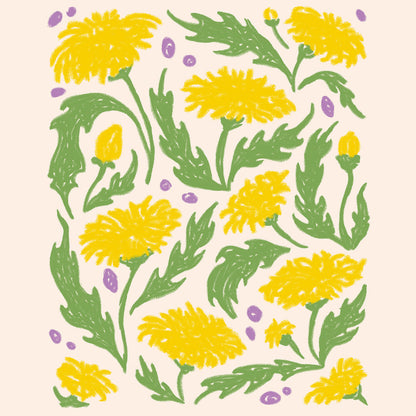 Yellow Wildflowers Poster