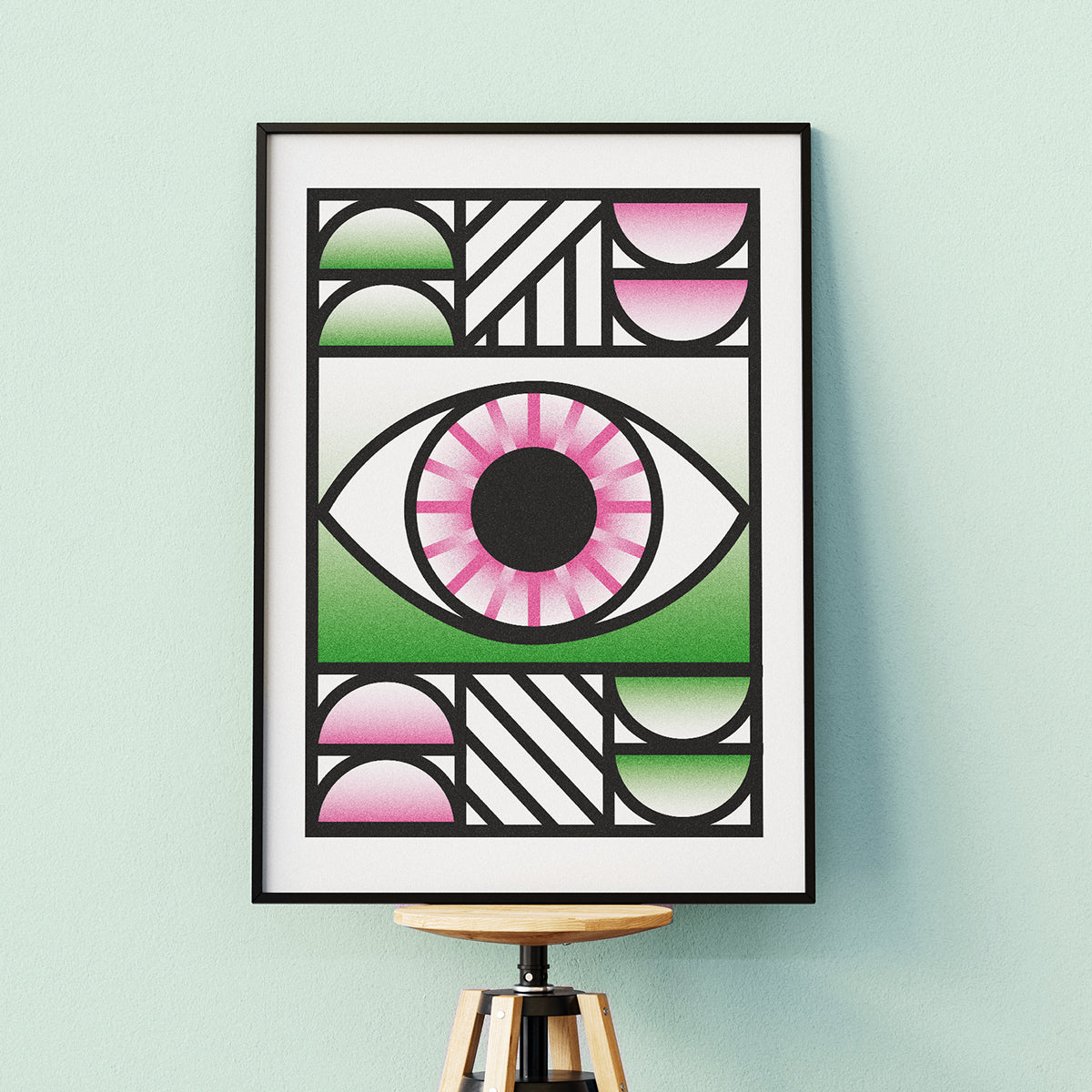 Geometric Eye Poster