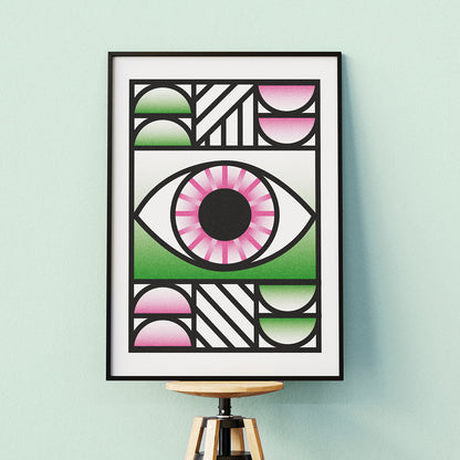 Geometric Eye Poster