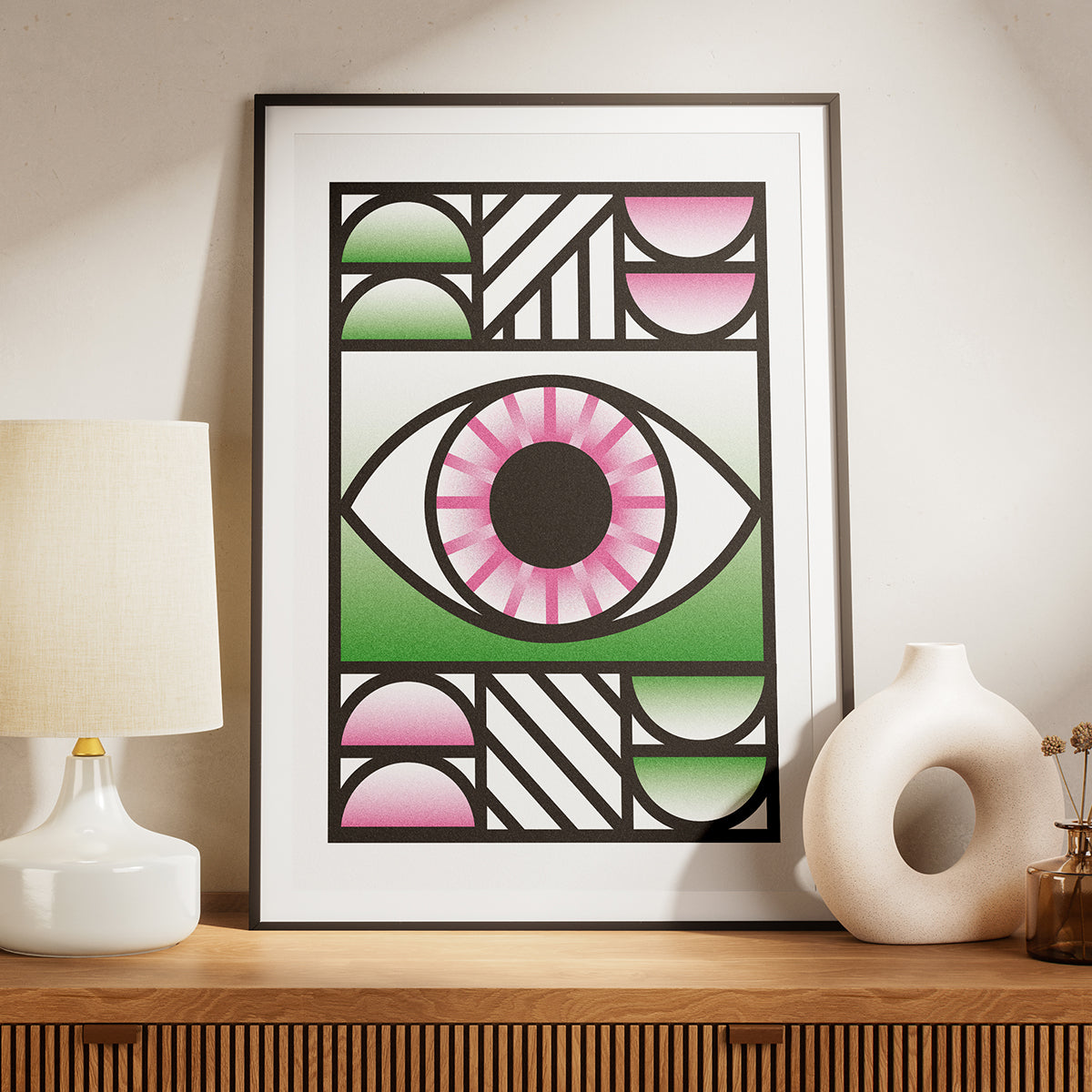 Geometric Eye Poster