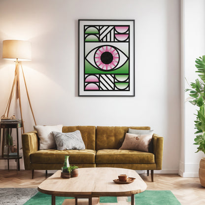 Geometric Eye Poster