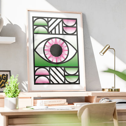 Geometric Eye Poster