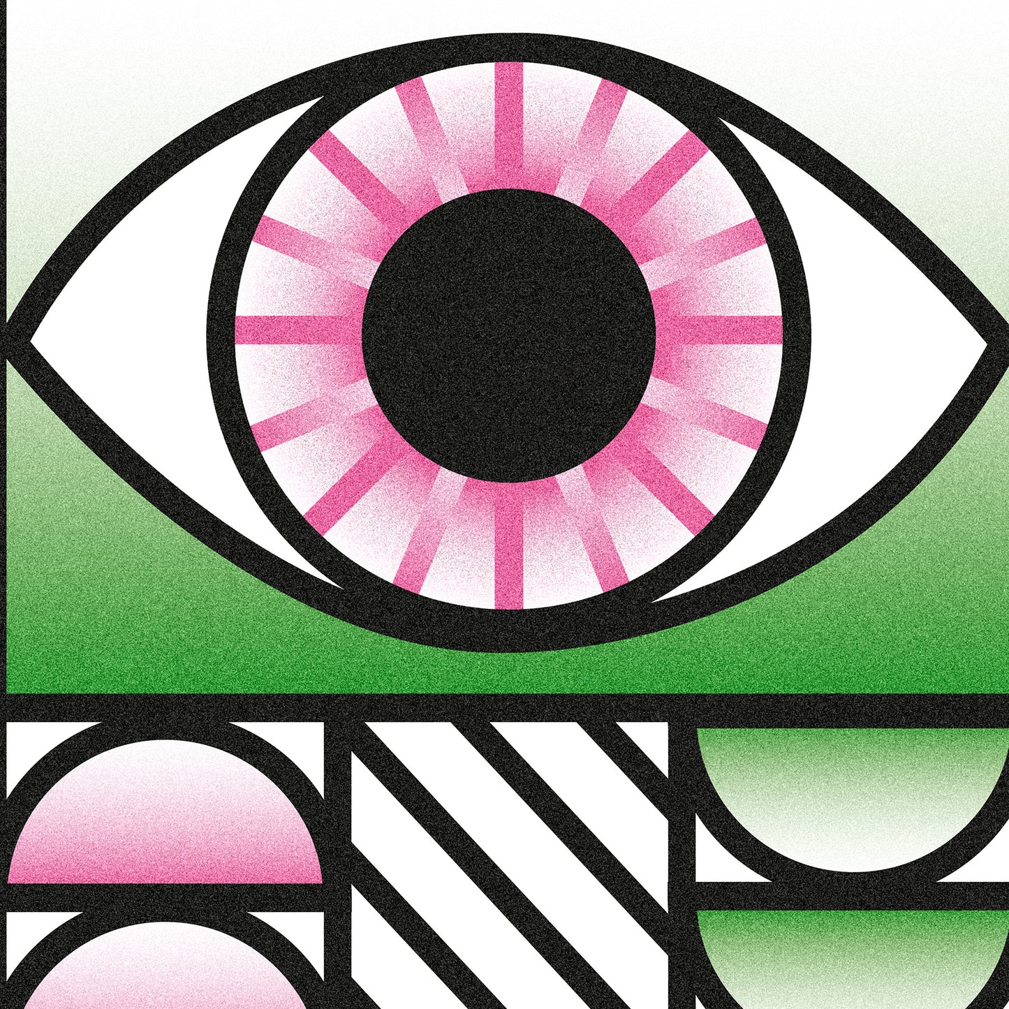 Póster Ojo Geométrico – Arte Moderno con Vibras Místicas