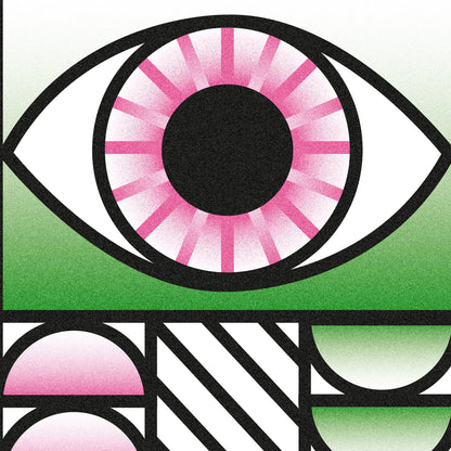Póster Ojo Geométrico – Arte Moderno con Vibras Místicas