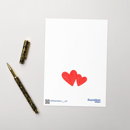 Tarjeta de amor ladrón de corazón