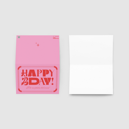 Fabulous Bitch Birthday Card