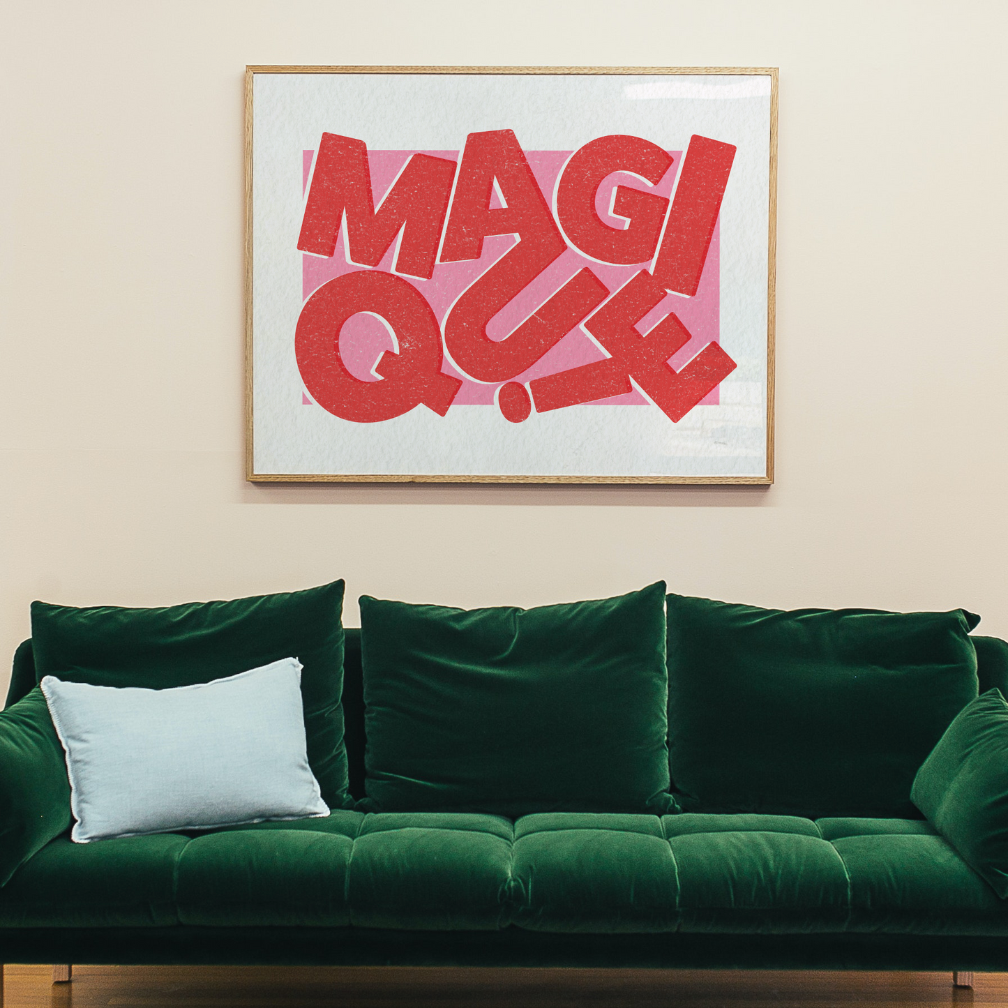 Magique Red Pink Poster
