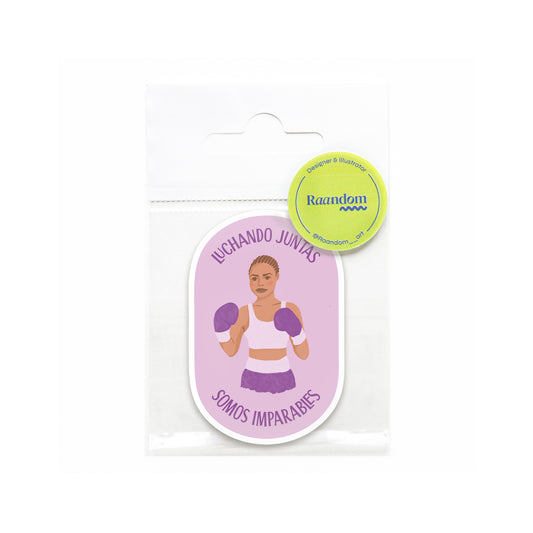 Feminist Sticker Fighting Together