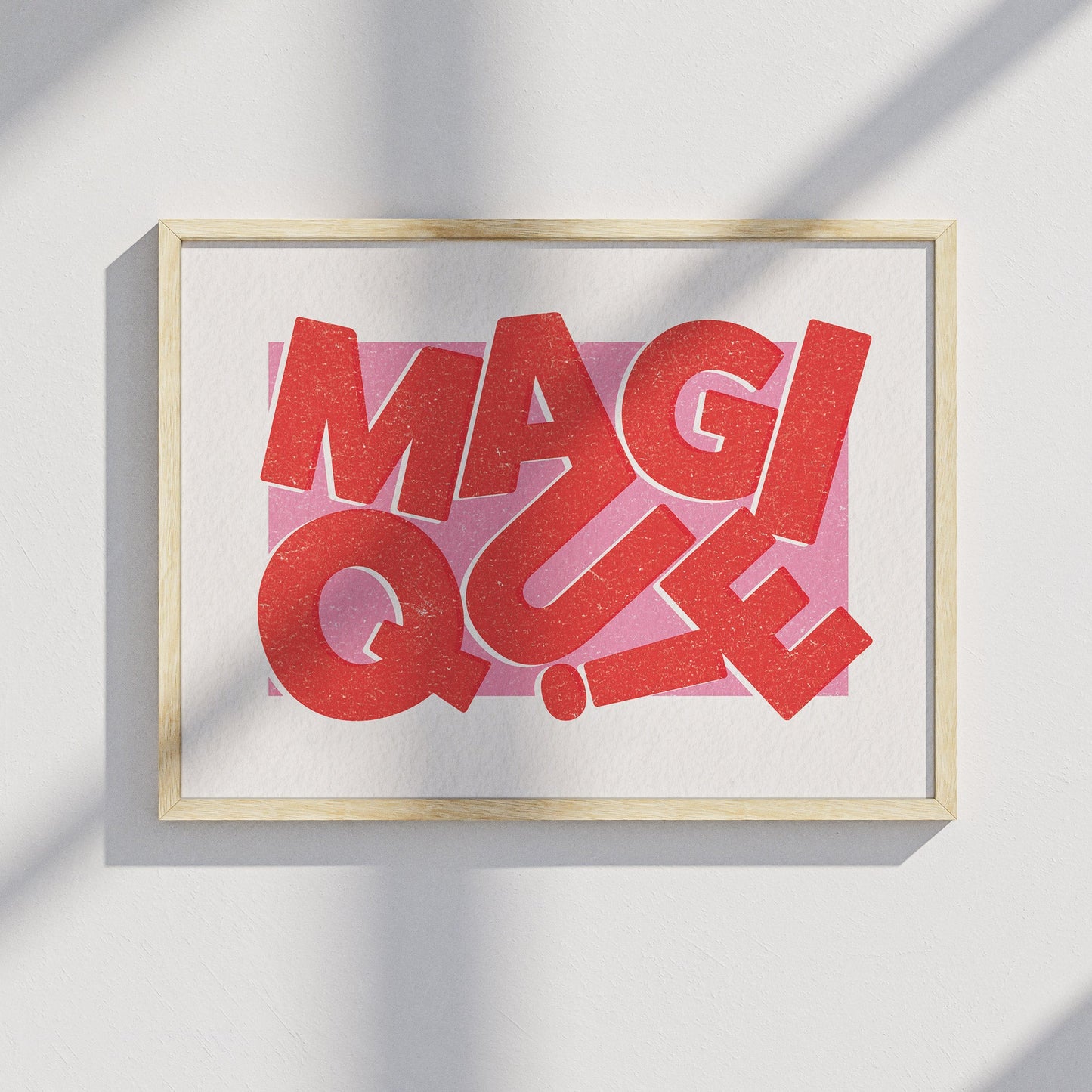 Magique Red Pink Poster