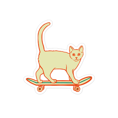 Pegatina Gato Skater