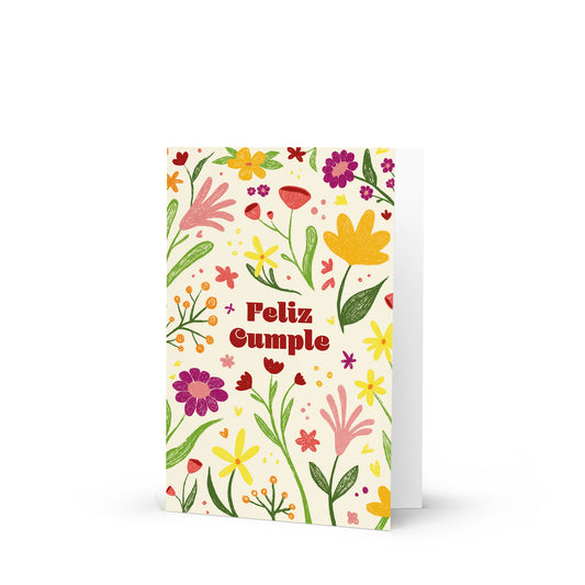 Tarjeta Flores Cumpleaños