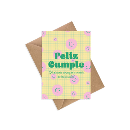 Tarjeta Smiley Cumpleaños